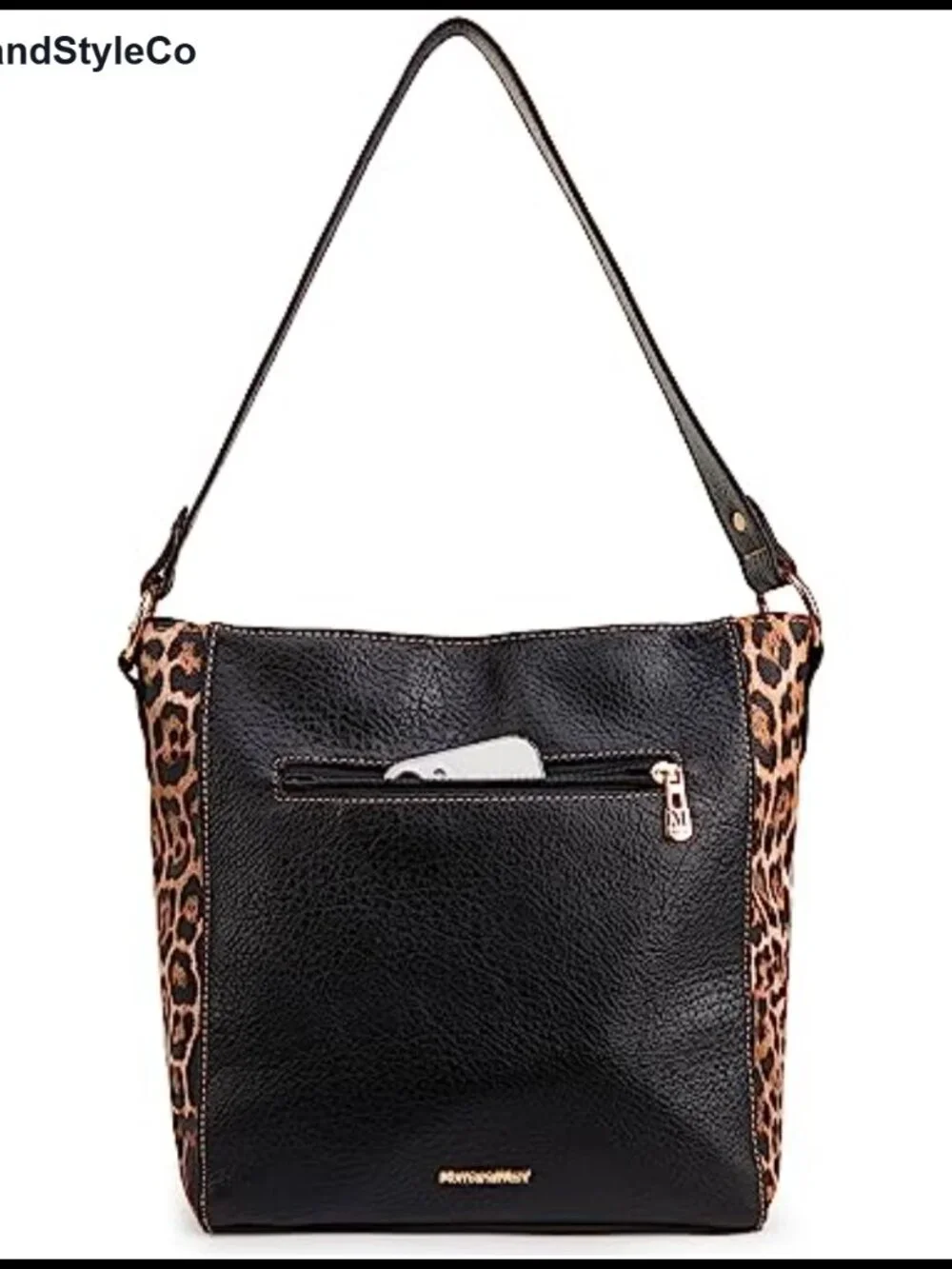 Vegan Leather Hobo Shoulder Bag Animal Print Women's Handbag Purse